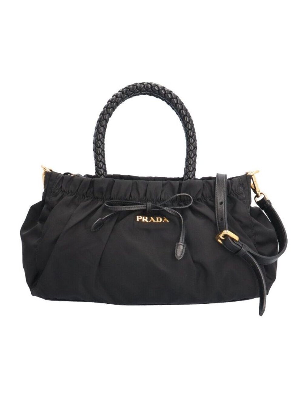 Prada Shoulder Bag Nylon Black
